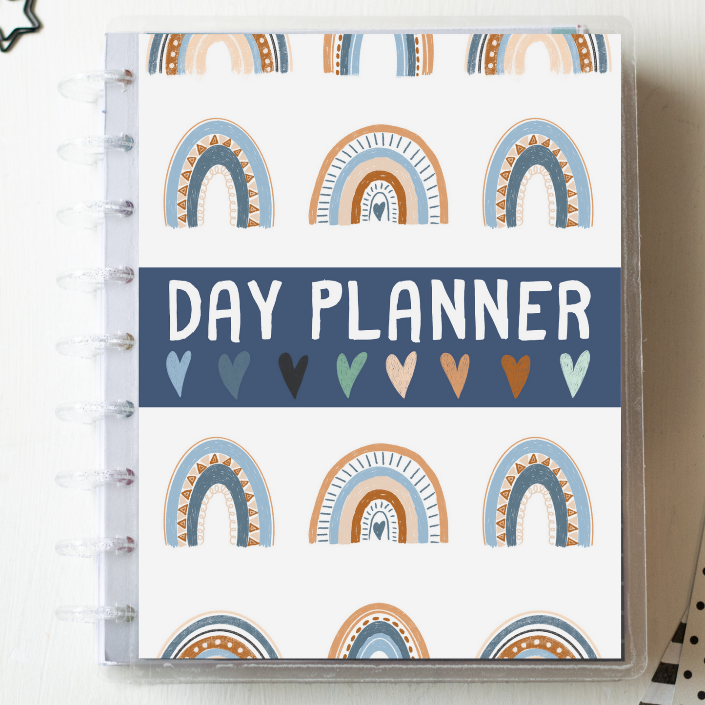 Printable Neutral Boho Rainbow Planner Inserts for Happy Planner