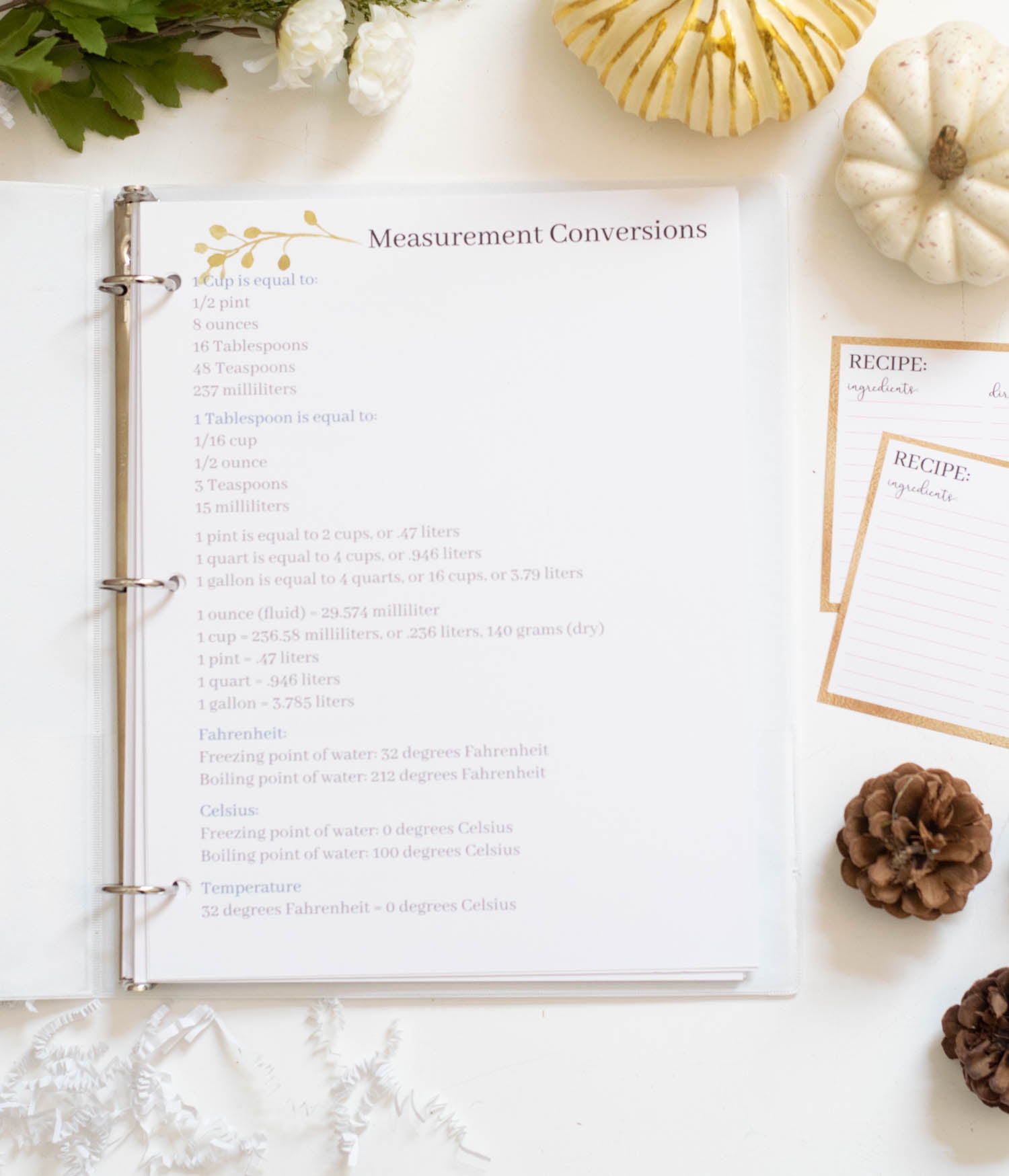 Printable Fall Meal Planner – Carrie Elle