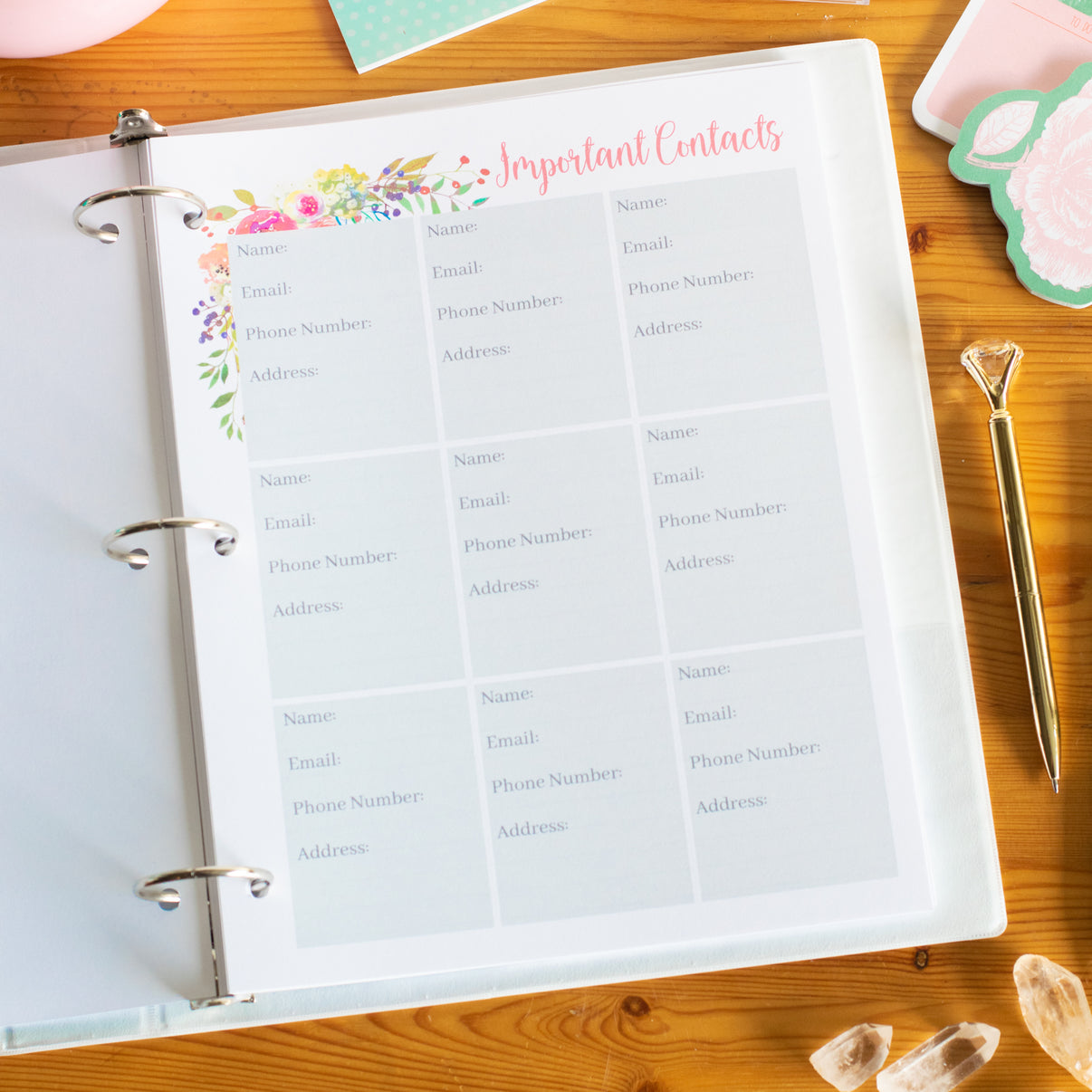 Printable Home Organization Binder – Carrie Elle