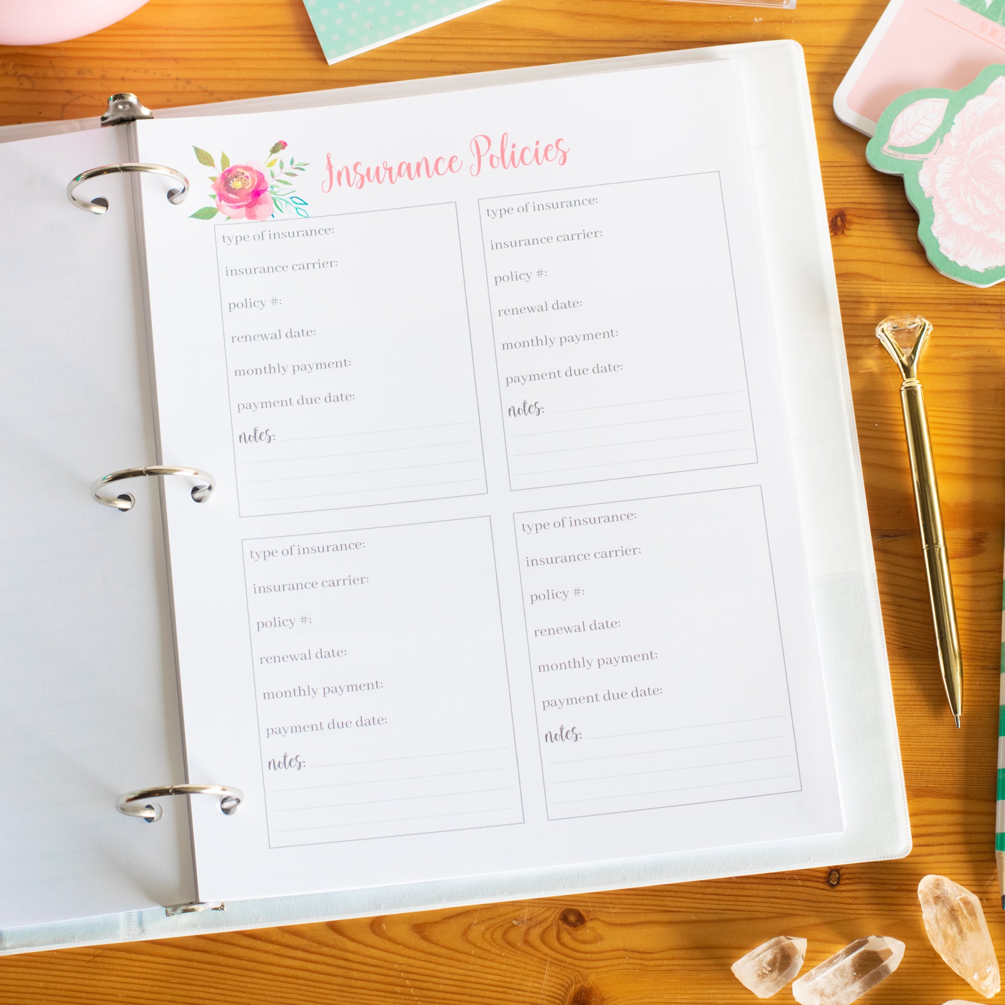 Printable Home Organization Binder – Carrie Elle