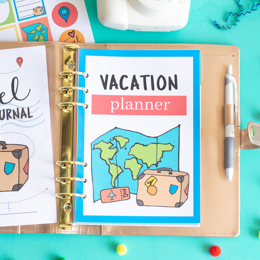 Printable A5 Vacation Planner Inserts