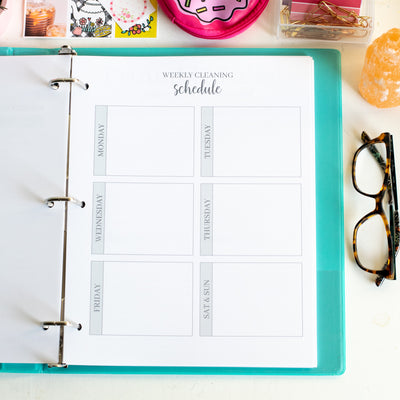 Printable Black and White Home Organization Binder – Carrie Elle