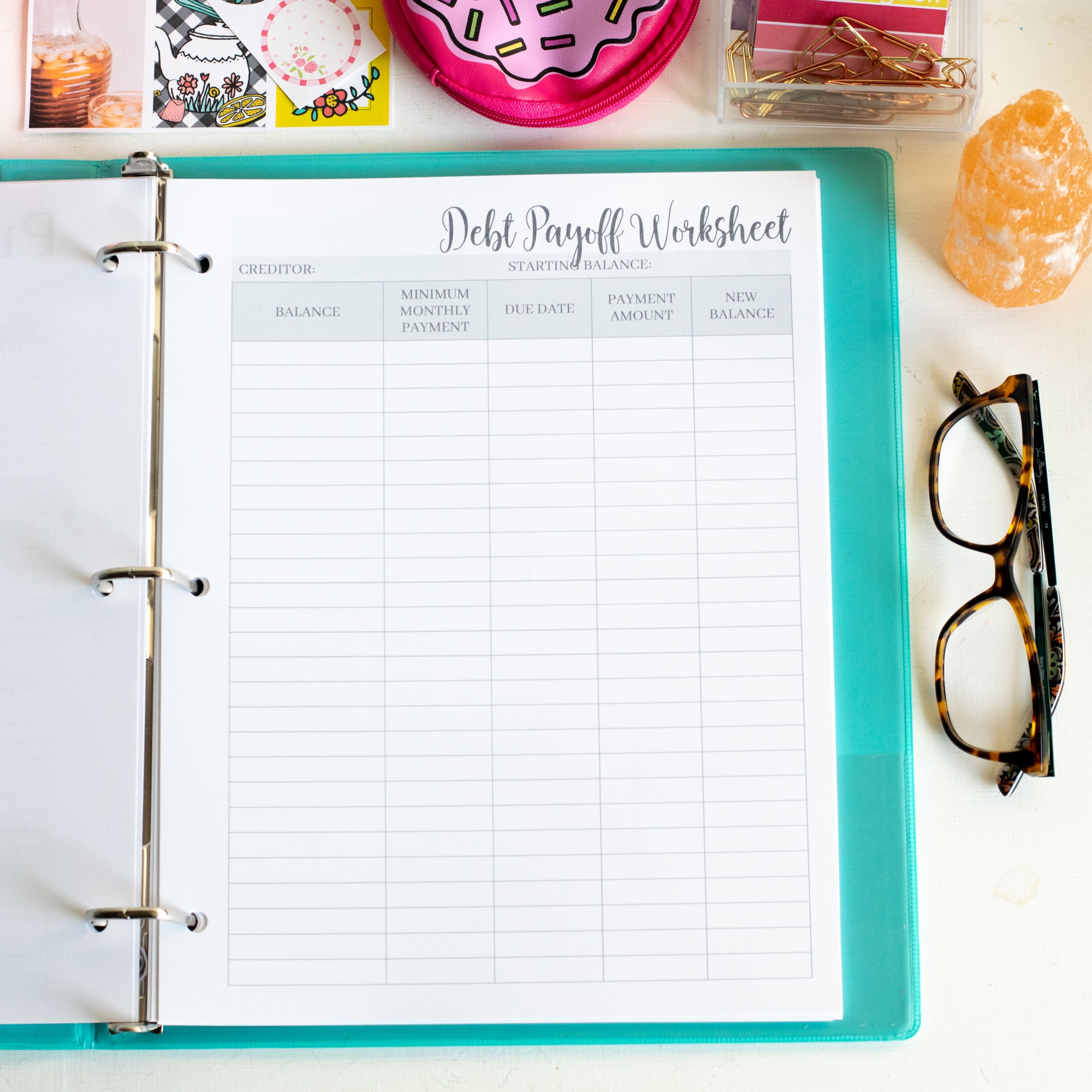 Printable Black and White Home Organization Binder – Carrie Elle