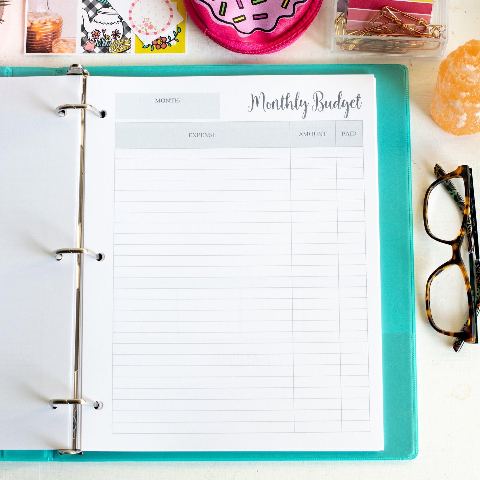 Printable Black and White Home Organization Binder – Carrie Elle