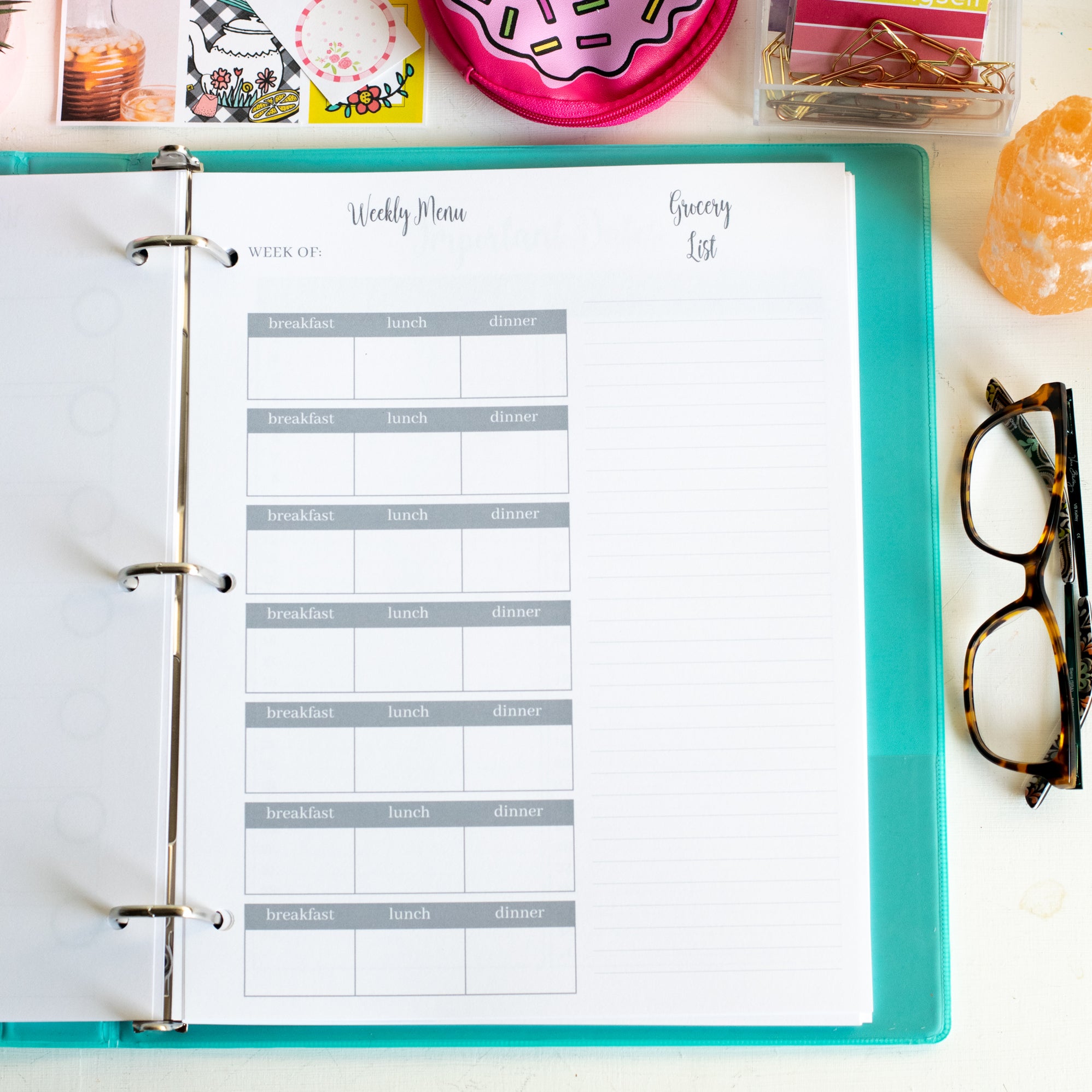 Printable Black and White Home Organization Binder – Carrie Elle
