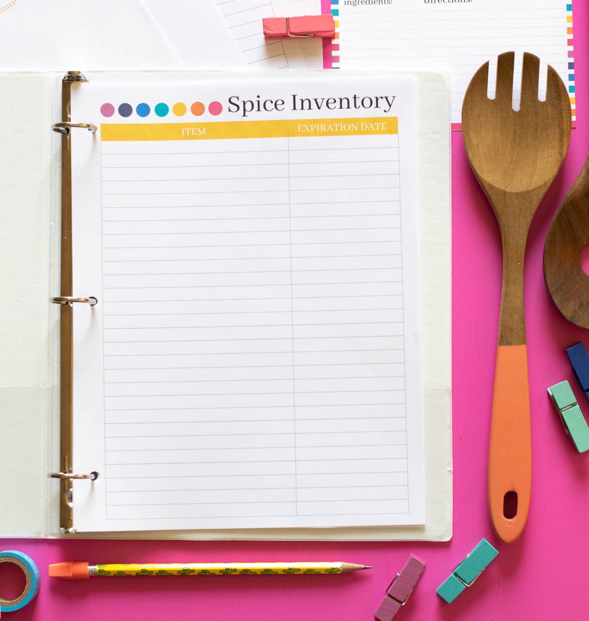 Printable Meal Planner Carrie Elle 