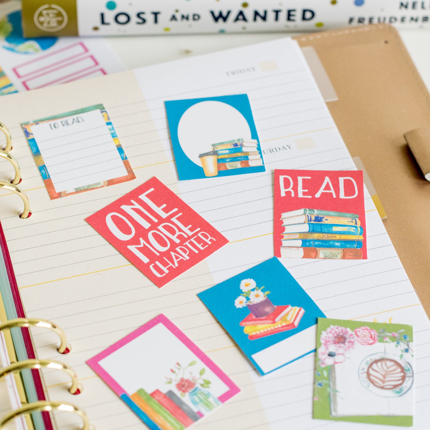 Printable Book Lover Planner Stickers