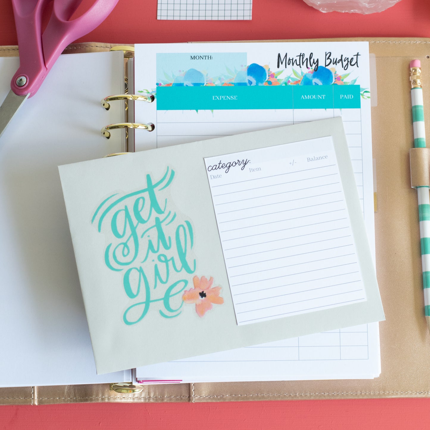 Printable A5 Spend Well Budgeting Planner Inserts {Wild Thing}