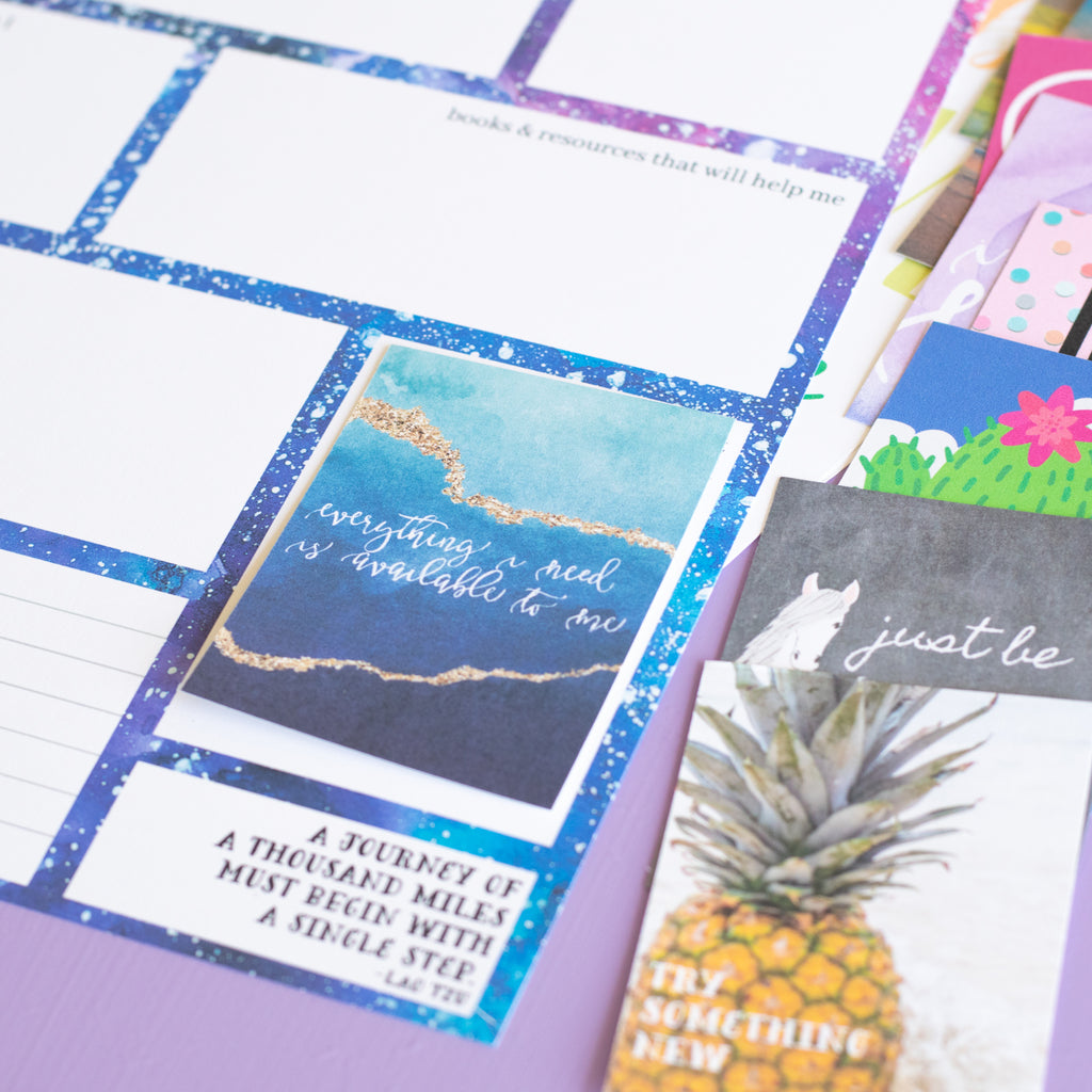 Vision Board Supplies Kit + Online Portal Package ($39 + $10