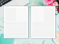 Printable 8.5x11 Graph Paper Templates – Carrie Elle