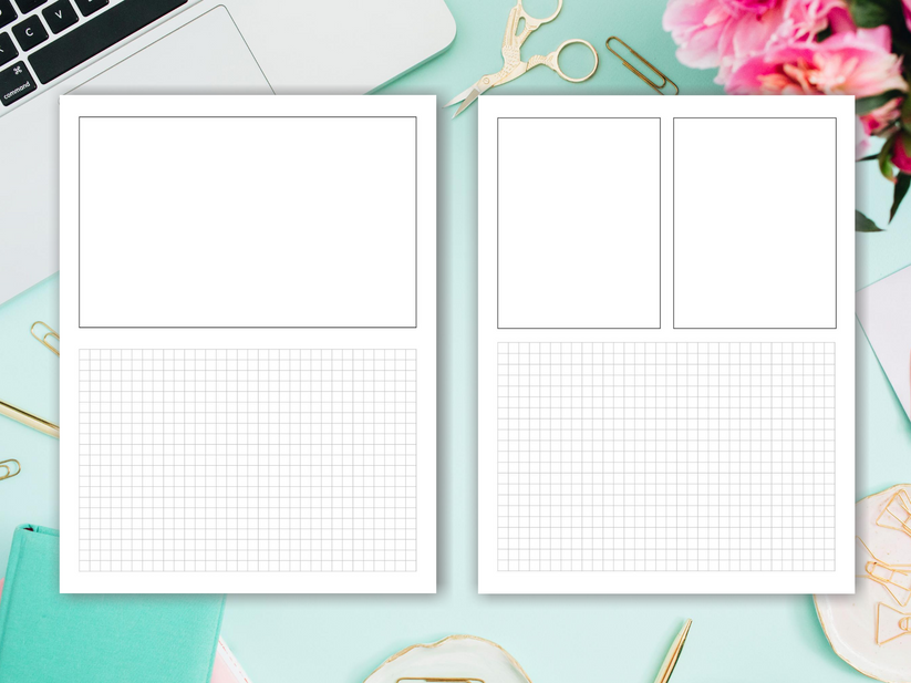 Printable 8.5x11 Graph Paper Templates – Carrie Elle