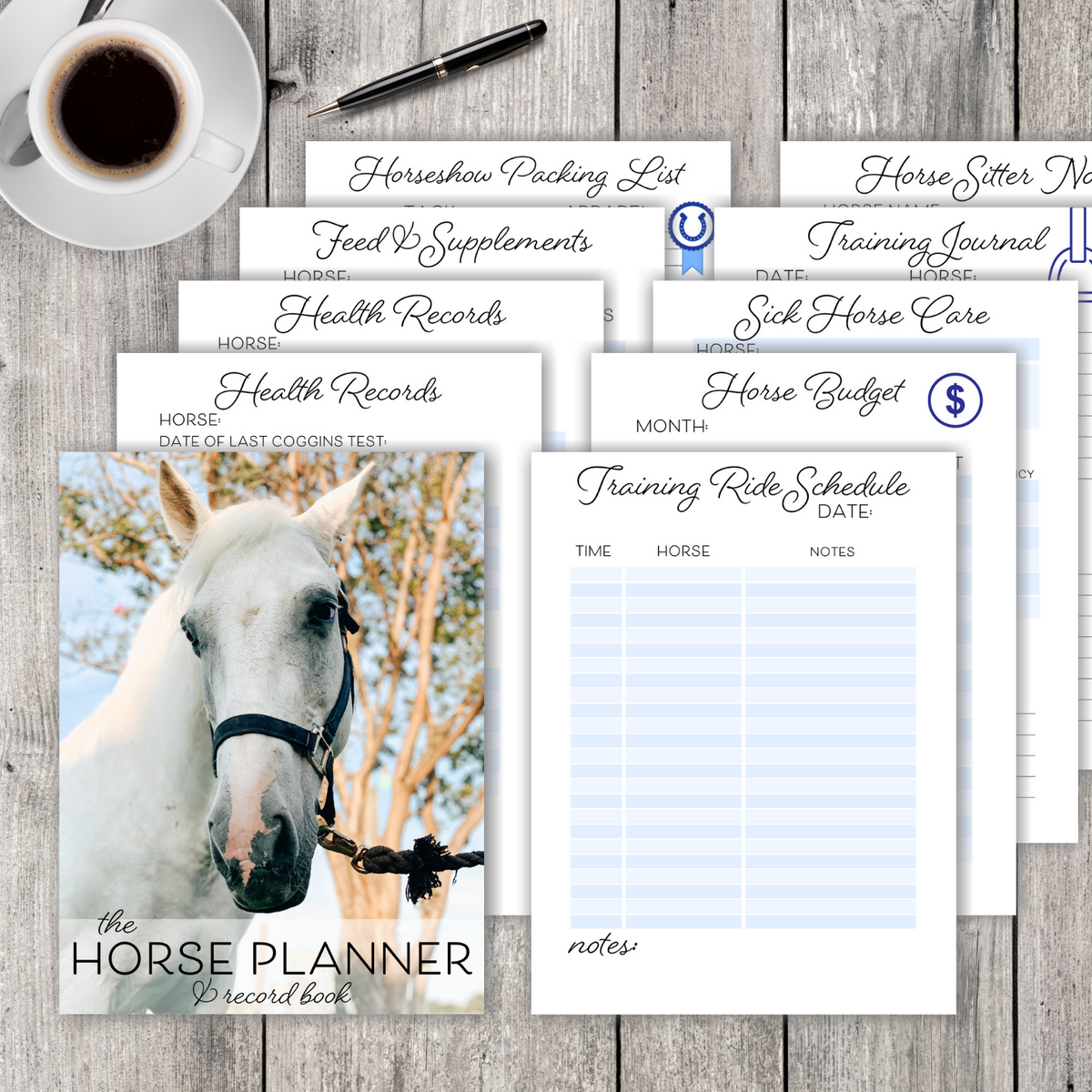 8-5x11-horse-planner-and-record-book-carrie-elle