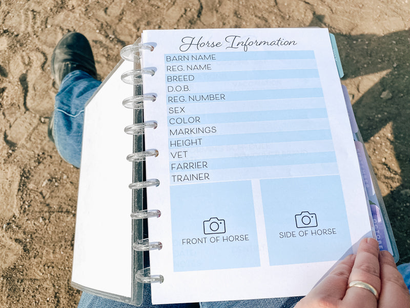 Horse Planner and Record Book for Happy Planner
